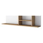 Hanah Home AE103 - 2641 Estantería de Pared Blanco y Nogal